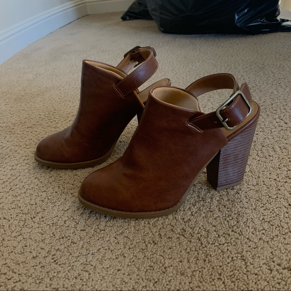 Brown booties